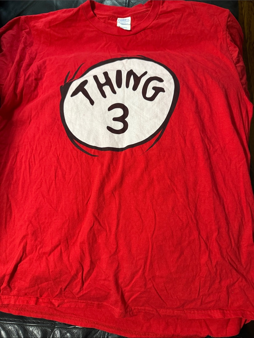Port and Company Red 'Thing 3' Graphic Tee